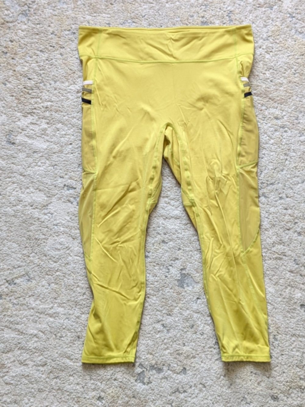 Fabletics Plus Size 3x Women's Bright Yellow Active Leggings Stretch Athleisure